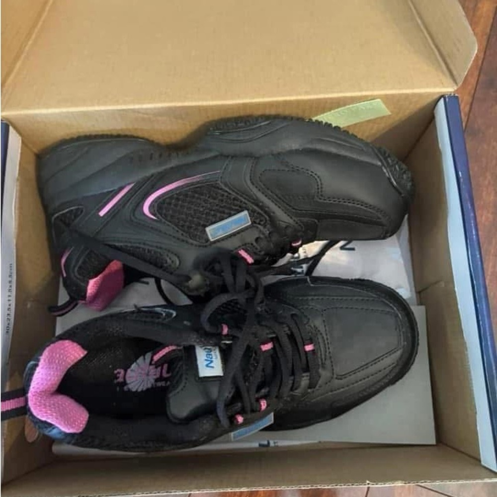 Women’s nautilus Black and Pink Athletic Shoes